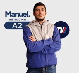 Manuel, instructor de motocicleta A2 en CEA Mi Coche Madrid