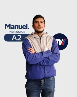 Manuel, instructor de motocicleta A2 en CEA Mi Coche Madrid